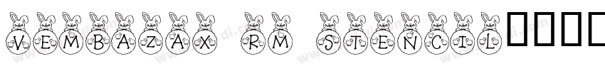 VEMBAZAX RM STENCIL字体转换